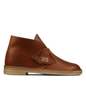 Men's Clarks Desert Boot Originals Boots Dark Brown | CLK130ITD