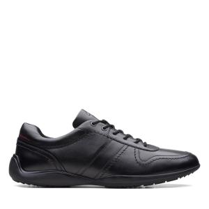 Men's Clarks Konrad Lace Black Shoes Black | CLK461JWH