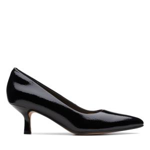 Women's Clarks Violet 55 Rae Heels Shoes Black | CLK403GVC