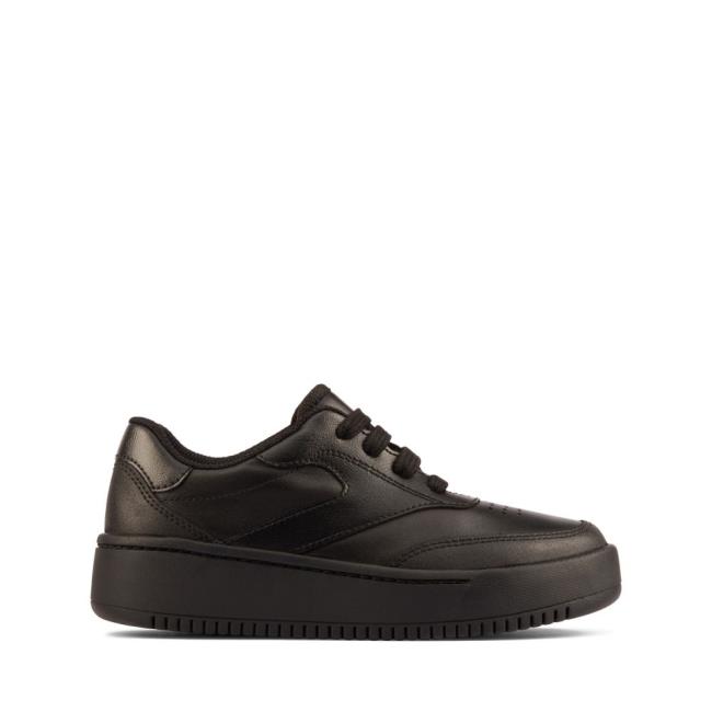 Girls\' Clarks Tor Sport Flex Kid School Shoes Black | CLK654QUX