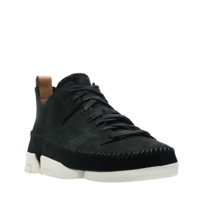 Men's Clarks Trigenic Flex Black Shoes Black | CLK508SEZ
